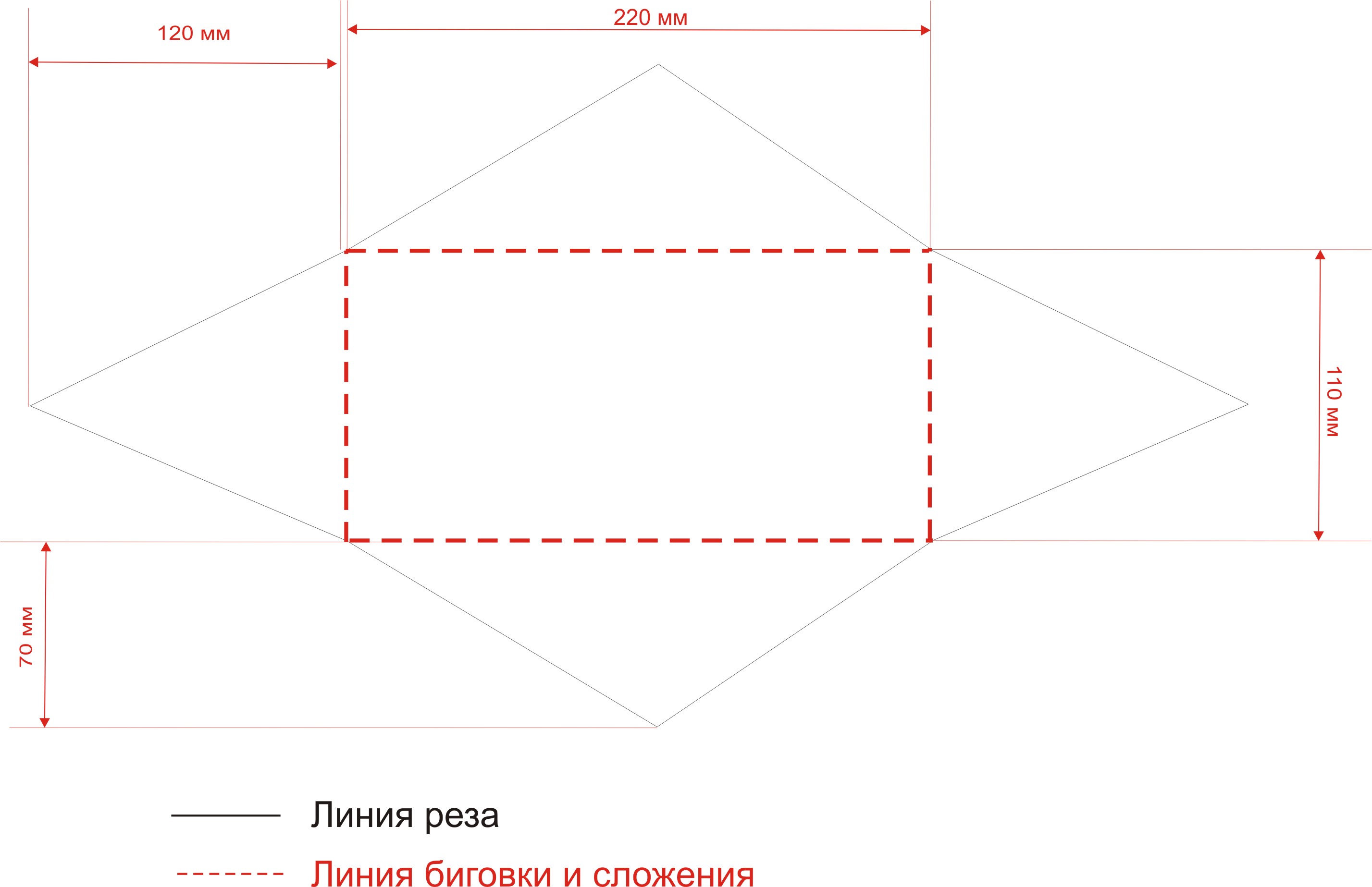 Схема конверта а4